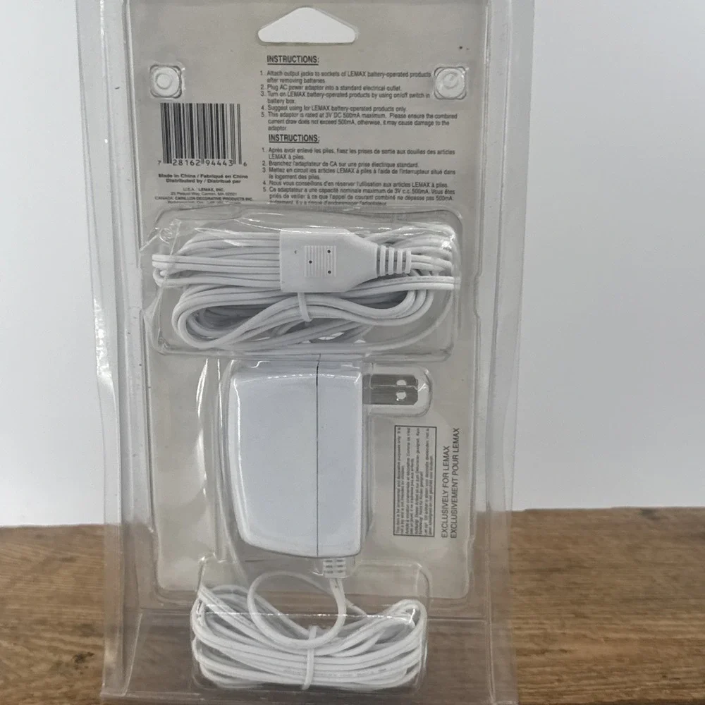 Lemax Village Accessory‎ Power AC Supply Cord Adapter Plug w/4 Output Jacks 3V